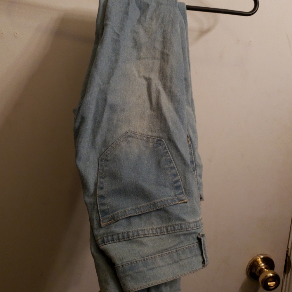 High waisted skinny jeans